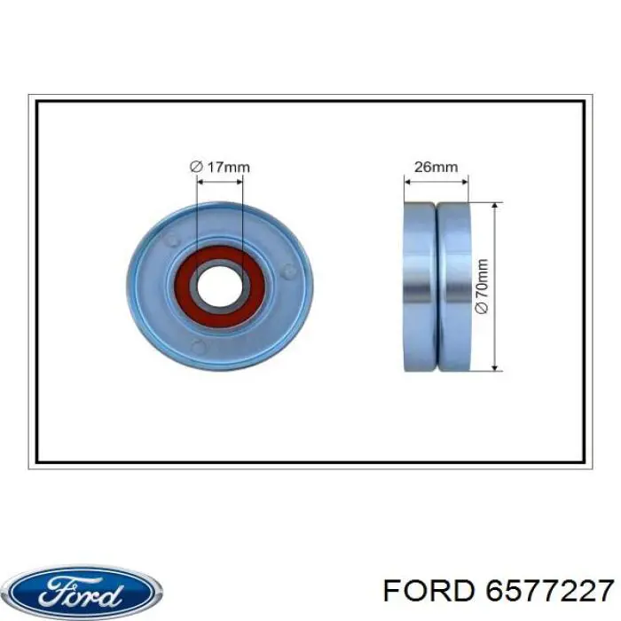 Роликовий модуль натяжителя ремня Ford 6577227 цена, от 11.95 USD