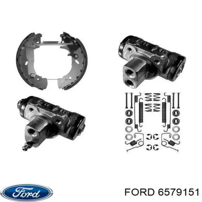 Купить 6579151 Ford Задние барабанные тормозные колодки