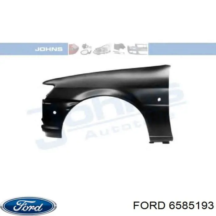 Крыло переднее левое 6585193 Ford