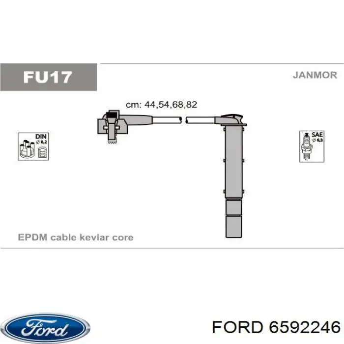 Купить 6592246 Ford Провода высокого напряжения