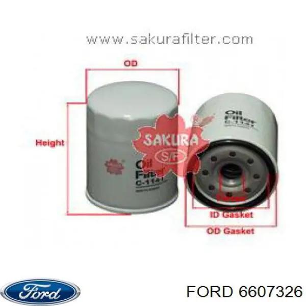 Фильтр очистки масла центробежный Ford 6607326 цена, от 5.64 USD