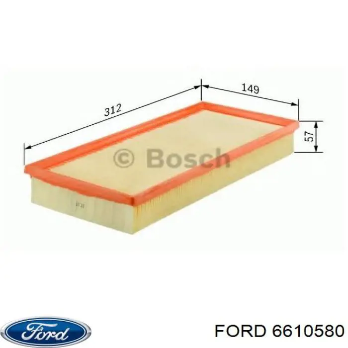 6610580 Ford воздушный фильтр