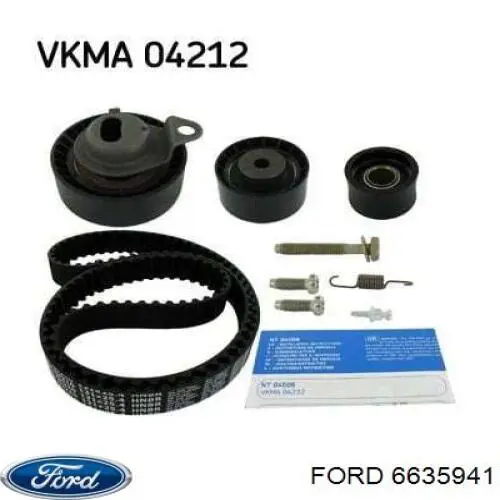 Купить 6635941 Ford Ролик натяжителя газораспределительного ремня