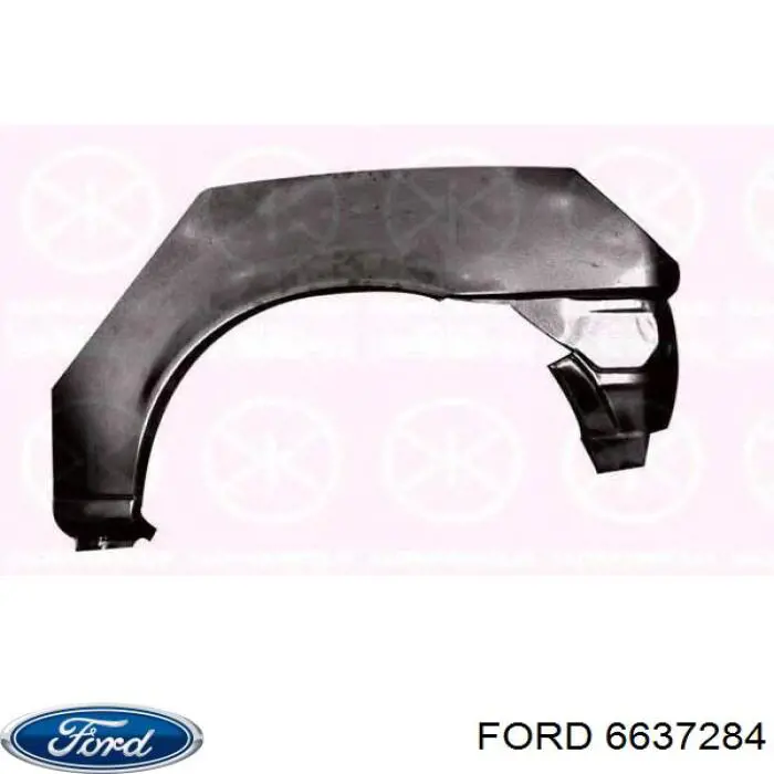 6201896 Ford панель багажного отсека задняя