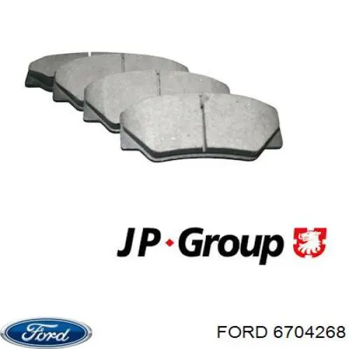 Передние тормозные колодки 6704268 Ford