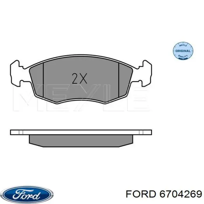 6704269 Ford передние тормозные колодки