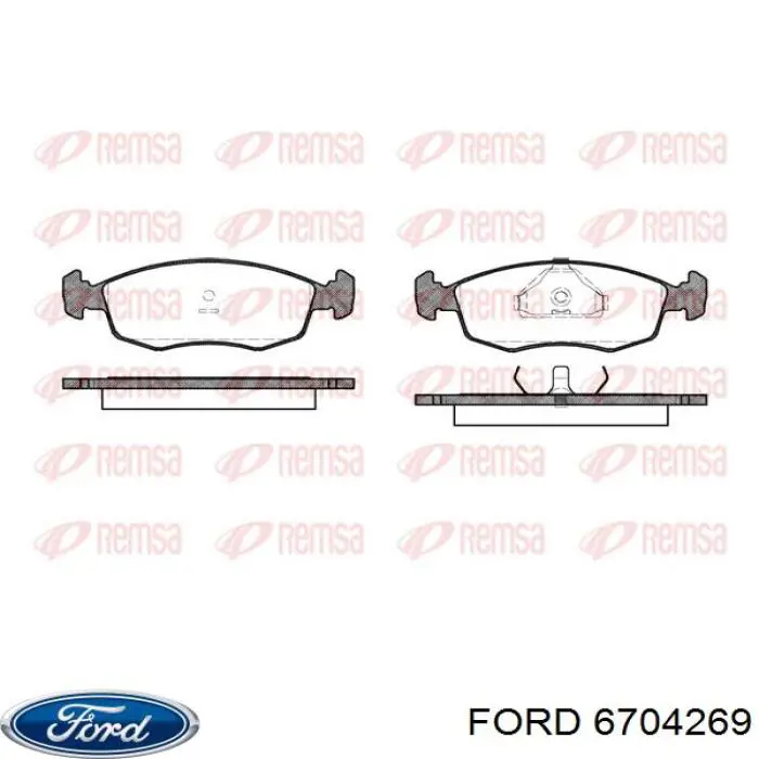 Купить 6704269 Ford Колодки тормозные