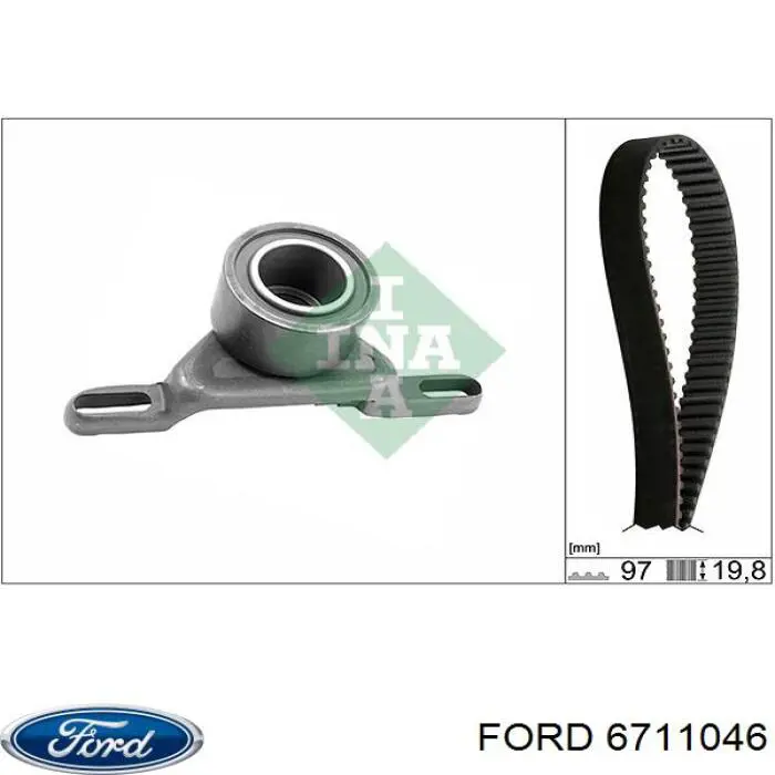 Зубчатый ремень Ford 6711046 цена, от 10.09 USD