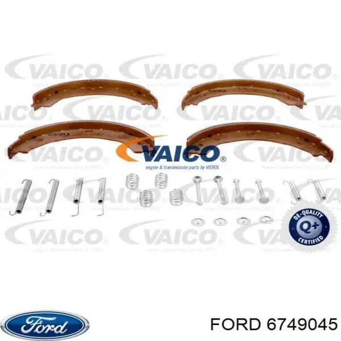 Колодки ручника 6749045 Ford