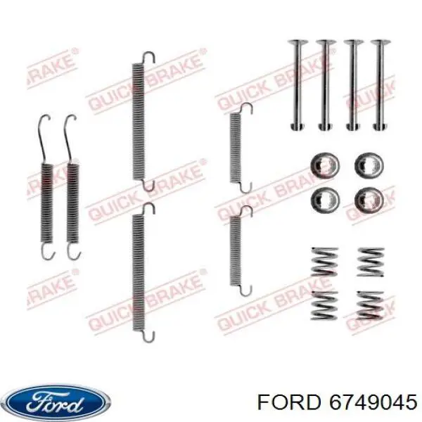 Колодки стояночного тормоза Ford 6749045