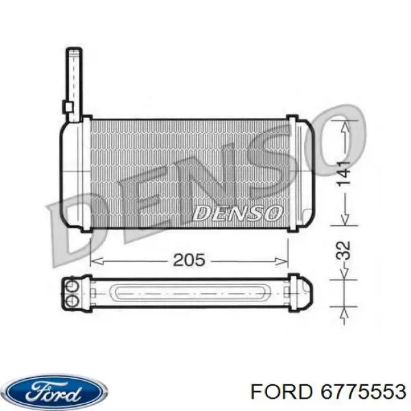 6775553 Ford радиатор печки