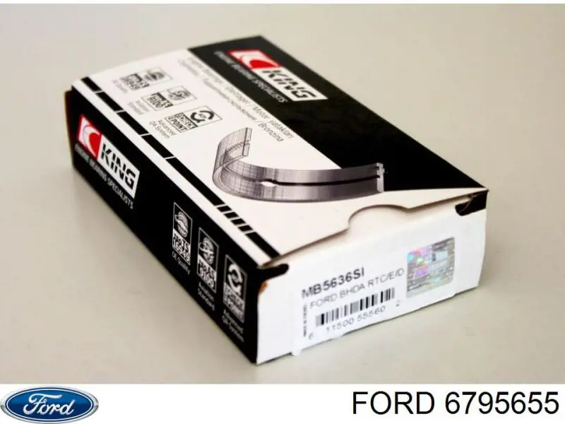 Вкладыши коленвала коренные, стандарт (STD) Ford 1465160 цена, от 2.06 USD