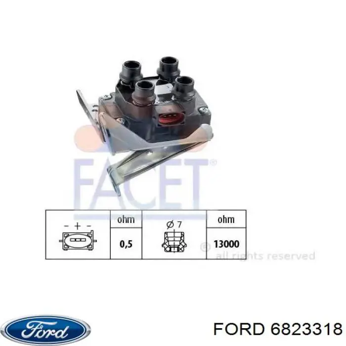 Купить 6823318 Ford Катушка зажигания