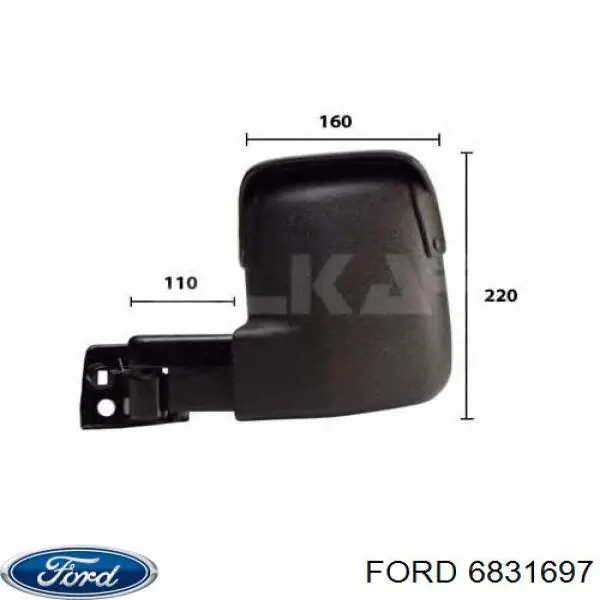 Купить 6831697 Ford Наружное зеркало левое