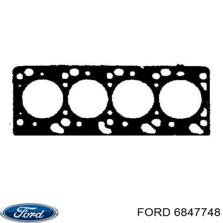Прокладка головки блока цилиндров (ГБЦ) Ford 6847748