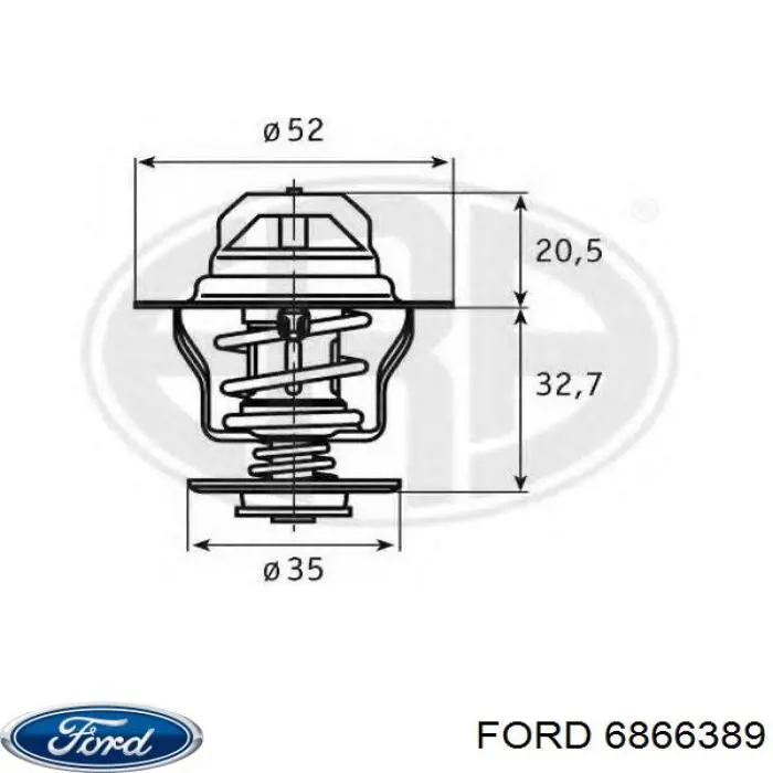 Термостат в корпусе Ford 6866389 цена, от 8.41 USD
