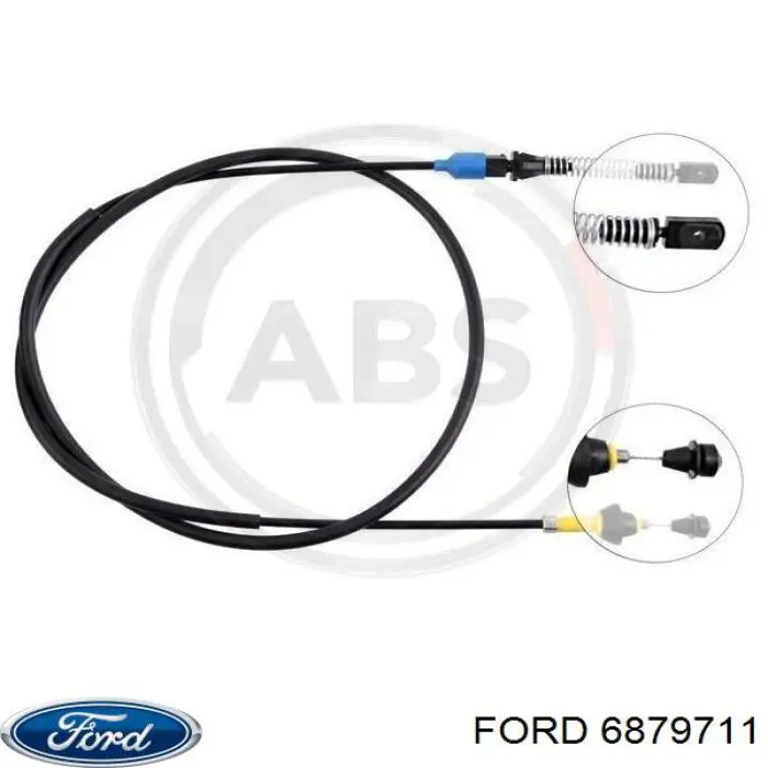 6879711 Ford cabo/pedal de gás (de acelerador)
