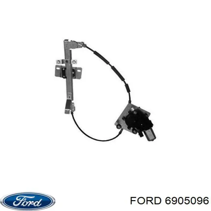 Механизм стеклоподъемника двери задней правой 6905096 Ford