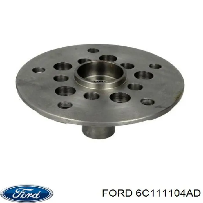 Купить 6C111104AD Ford Ступица переднего колеса