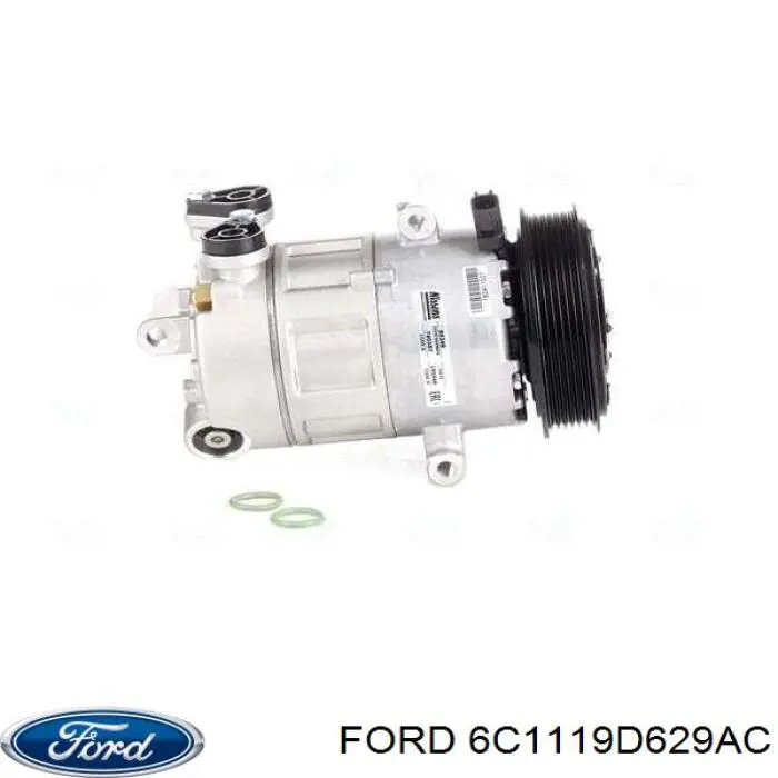 Компрессор кондиционера 6C1119D629AC Ford