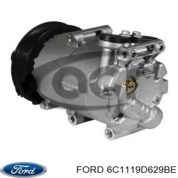 Компрессор кондиционера 6C1119D629BE Ford