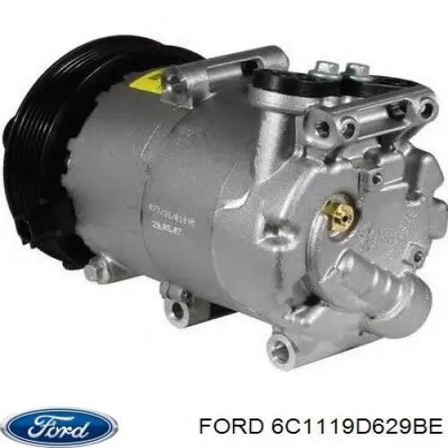 Компрессор кондиционера 6C1119D629BE Ford