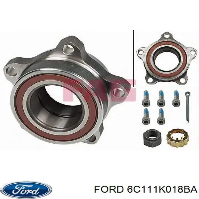 Комплект подшипника ступицы колеса Ford 6C111K018BA цена, от 33.53 USD