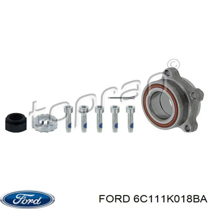 Купить 6C111K018BA Ford Подшипник передней ступицы
