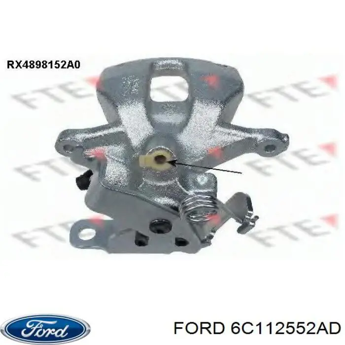 Суппорт задний правый 6C112552AD Ford