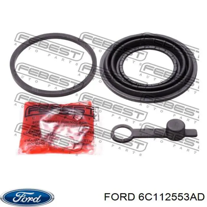 Суппорт тормозной левый задний Ford 6C112553AD