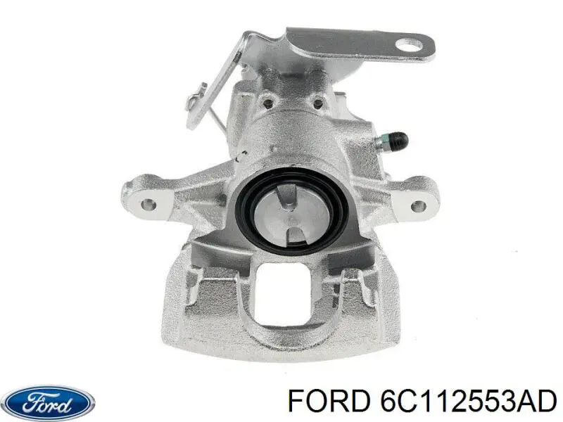 6C11-2553-AD Ford suporte do freio traseiro esquerdo