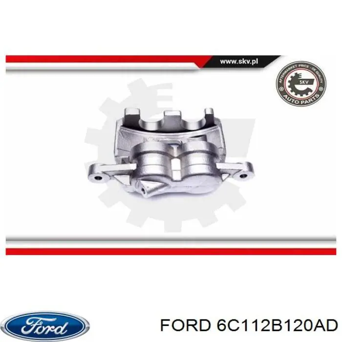 Суппорт тормозной передний правый Ford 6C112B120AD
