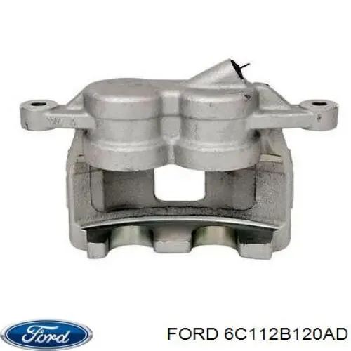 6C112B120AD Ford Суппорт тормозной, передний, правый