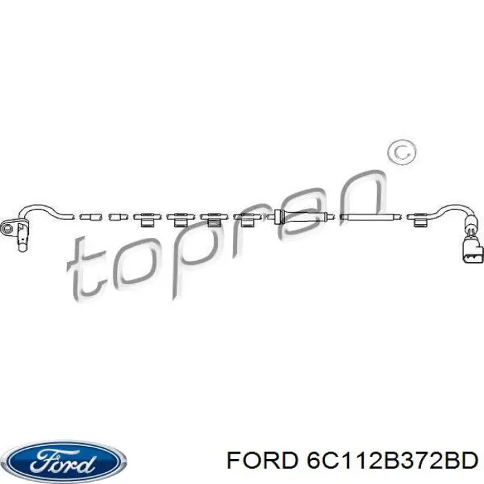 Купить 6C112B372BD Ford Датчик АБС задний правый