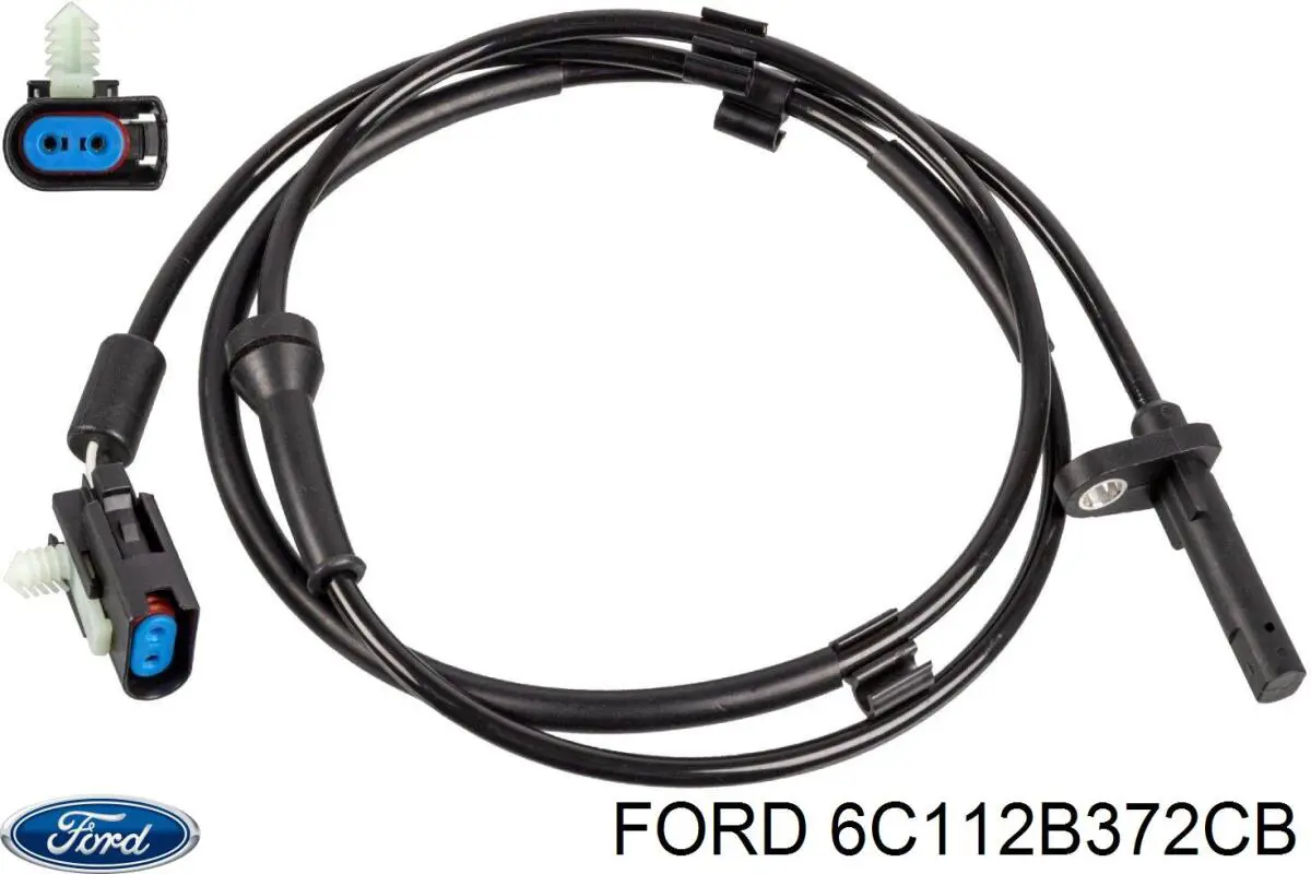 6C112B372CB Ford датчик абс (abs задний левый)