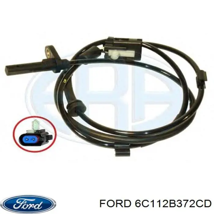 6C112B372CD Ford датчик абс (abs задний левый)