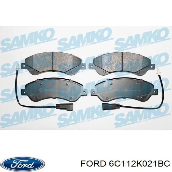 Купить 6C112K021BC Ford Колодки тормозные