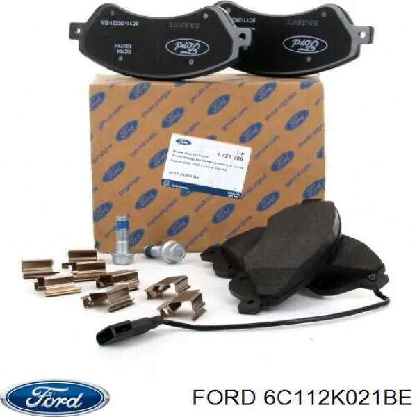 Передние тормозные колодки 6C112K021BE Ford