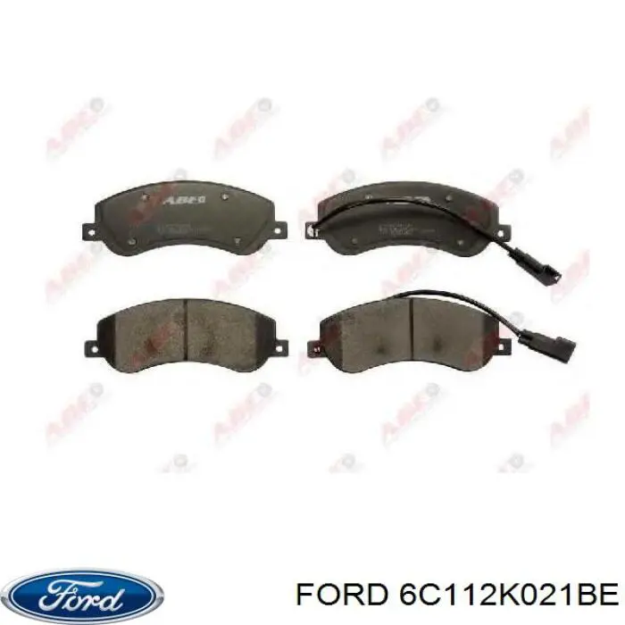 6C112K021BE Ford колодки тормозные передние дисковые