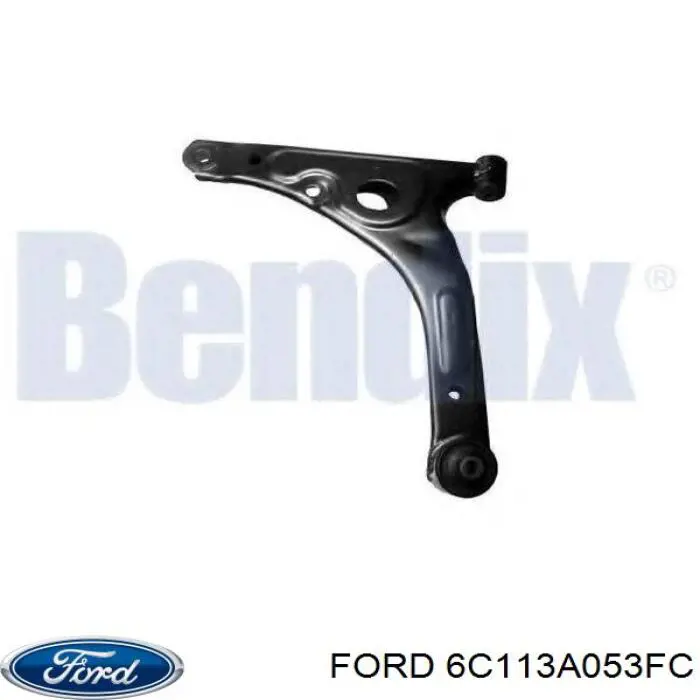 6C113A053FC Ford Рычаг передней подвески нижний левый