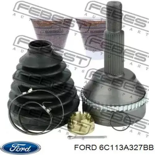 Полуось передняя 6C113A327BB Ford