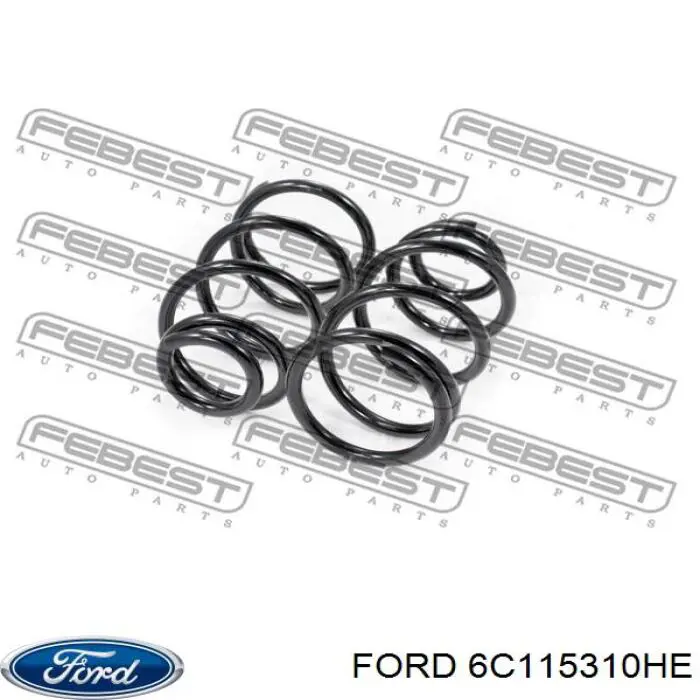 Пружина амортизатора передняя Ford 6C115310HE цена, от 61.32 USD