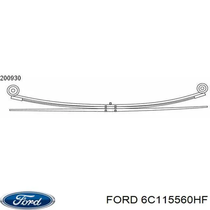 Рессора задняя Ford 6C115560HF
