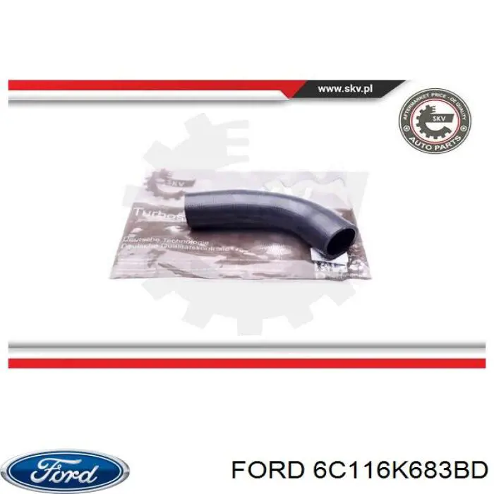 Купить 6C116K683BD Ford Патрубок интеркулера