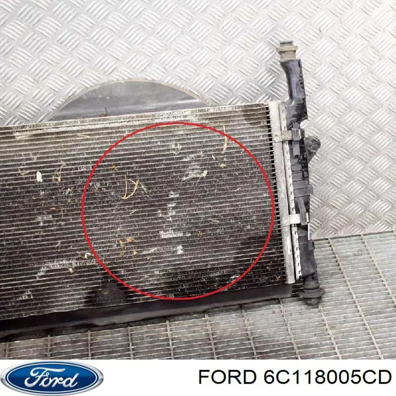 Купить 6C118005CD Ford Радиатор водяной
