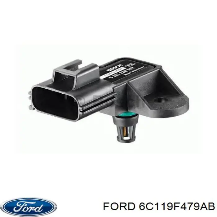 6C119F479AB Ford sensor de pressão no coletor de admissão, map