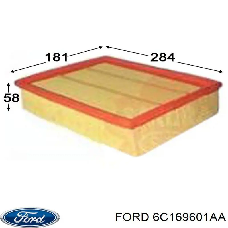 Элемент воздушного фильтра Ford 6C169601AA цена, от 5.05 USD