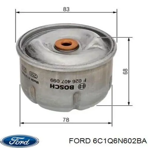 Масляный фильтр 6C1Q6N602BA Ford