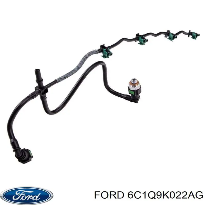 1469728 Ford tubo de combustível, inverso desde os injetores