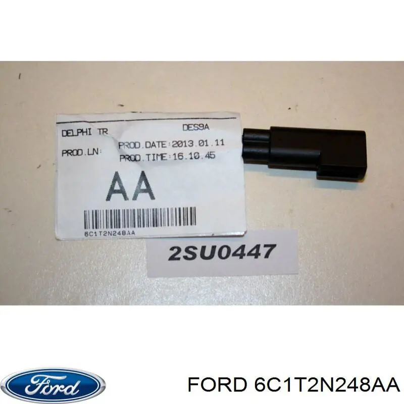 6C1T 2N248 AA Ford sensor dianteiro de desgaste das sapatas do freio